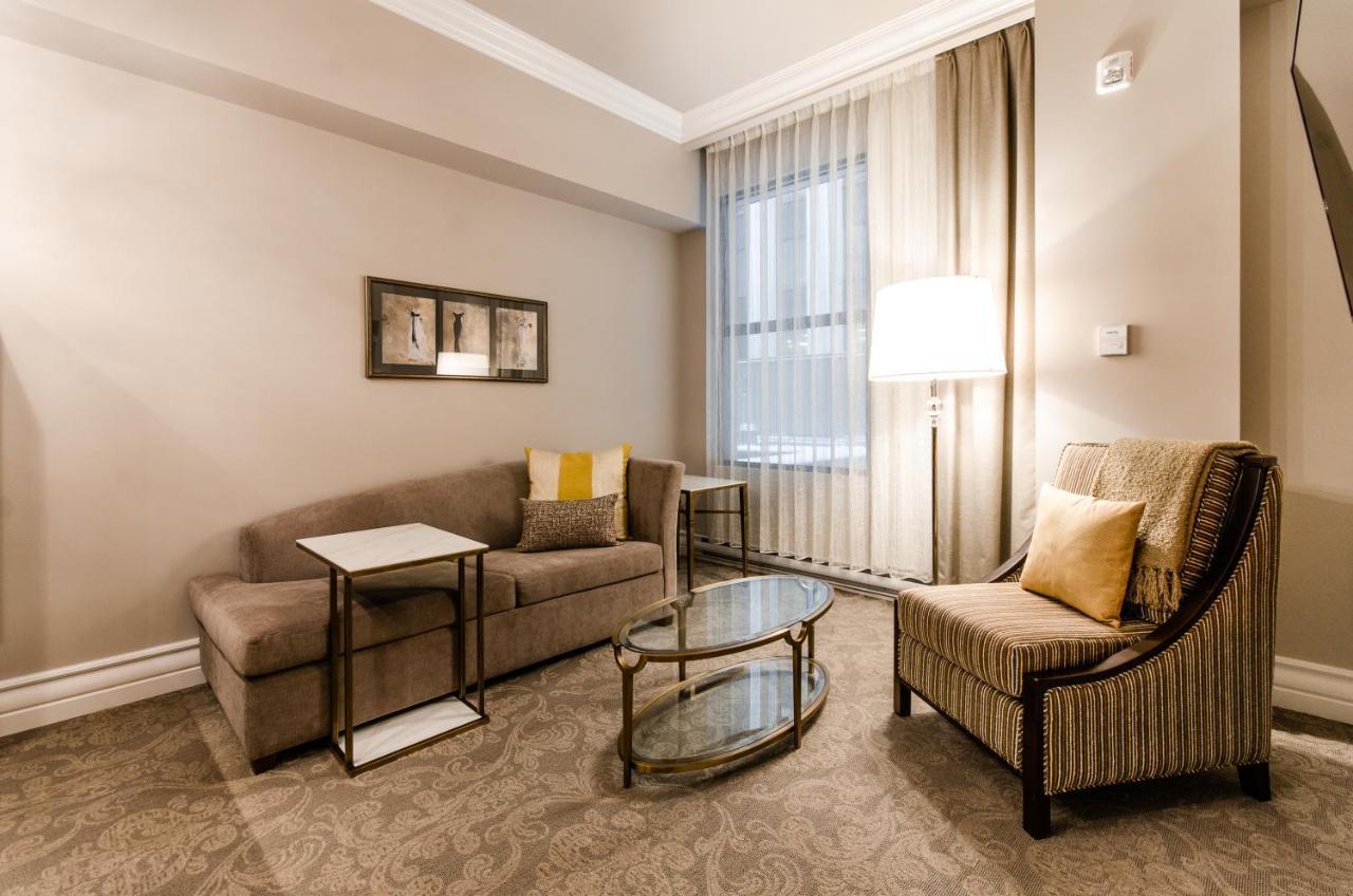 Hôtel Birks Montréal Exterior foto A living room at the Residence Inn